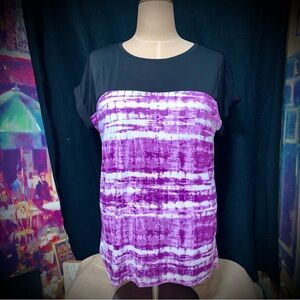 🚨 LuLaRoe Brand Colorblock Tie-Dye Top – Size Medium – NWT